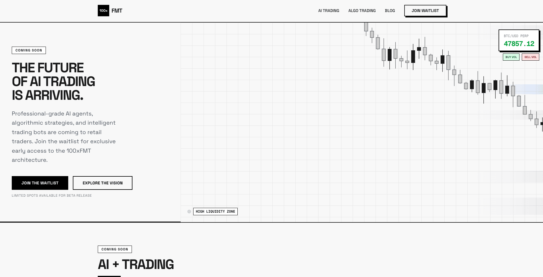 100xFMT AI Trading Platform
