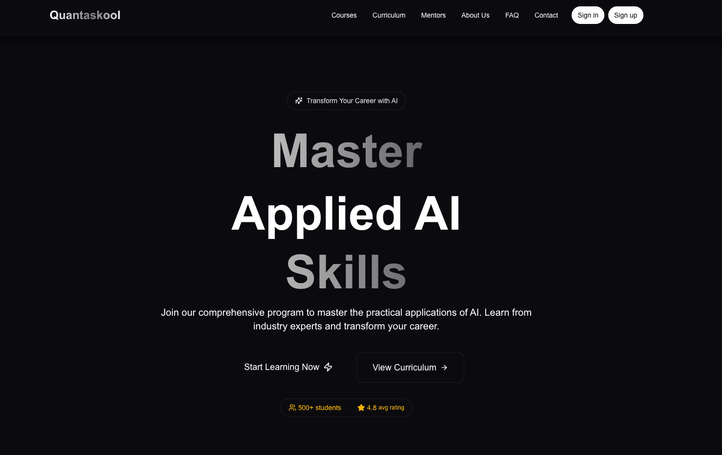 Quantaskool AI Academy